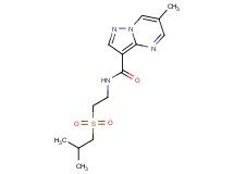 N-[2-(isobutylsulfonyl)ethyl]-6-methylpyrazolo[1,5-a]pyrimidine-3-carboxamide