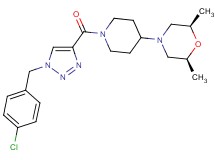 (2R*,6S*)-4-(1-{[1-(4-chlorobenzyl)-1H-1,2,3-triazol-4-yl]carbonyl}-4-piperidinyl)-2,6-dimethylmorpholine