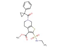 methyl 2-[(ethylamino)sulfonyl]-6-[(1-phenylcyclopropyl)carbonyl]-4,5,6,7-tetrahydrothieno[2,3-c]pyridine-3-carboxylate