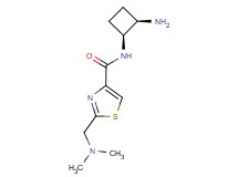 N-[(1S*,2R*)-2-aminocyclobutyl]-2-[(dimethylamino)methyl]-1,3-thiazole-4-carboxamide