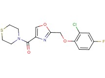 4-({2-[(2-chloro-4-fluorophenoxy)methyl]-1,3-oxazol-4-yl}carbonyl)thiomorpholine