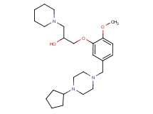 1-{5-[(4-cyclopentyl-1-piperazinyl)methyl]-2-methoxyphenoxy}-3-(1-piperidinyl)-2-propanol