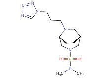 (1R*,5R*)-N,N-dimethyl-6-[3-(1H-tetrazol-1-yl)propyl]-3,6-diazabicyclo[3.2.2]nonane-3-sulfonamide
