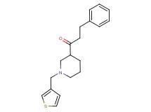 3-phenyl-1-[1-(3-thienylmethyl)-3-piperidinyl]-1-propanone
