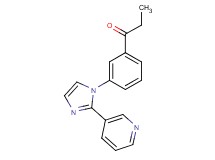 1-[3-(2-pyridin-3-yl-1H-imidazol-1-yl)phenyl]propan-1-one