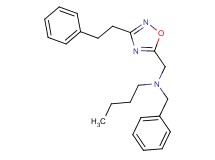 N-benzyl-N-{[3-(2-phenylethyl)-1,2,4-oxadiazol-5-yl]methyl}-1-butanamine