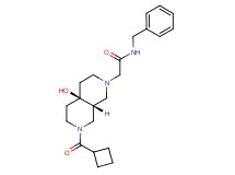 N-benzyl-2-[(4aR*,8aR*)-7-(cyclobutylcarbonyl)-4a-hydroxyoctahydro-2,7-naphthyridin-2(1H)-yl]acetamide