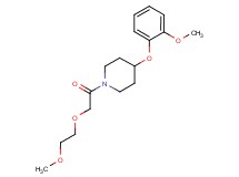 1-[(2-methoxyethoxy)acetyl]-4-(2-methoxyphenoxy)piperidine
