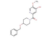 2-{[4-(benzyloxy)-1-piperidinyl]carbonyl}-5-methoxy-4-pyridinol
