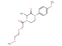 4-[(2-methoxyethoxy)acetyl]-1-(4-methoxyphenyl)-3-methyl-2-piperazinone