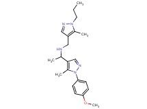 1-[1-(4-methoxyphenyl)-5-methyl-1H-pyrazol-4-yl]-N-[(5-methyl-1-propyl-1H-pyrazol-4-yl)methyl]ethanamine