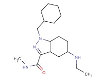 1-(cyclohexylmethyl)-5-(ethylamino)-N-methyl-4,5,6,7-tetrahydro-1H-indazole-3-carboxamide