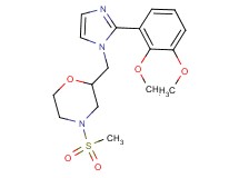 2-{[2-(2,3-dimethoxyphenyl)-1H-imidazol-1-yl]methyl}-4-(methylsulfonyl)morpholine