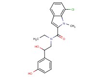 7-chloro-N-ethyl-N-[2-hydroxy-2-(3-hydroxyphenyl)ethyl]-1-methyl-1H-indole-2-carboxamide