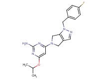 4-[1-(4-fluorobenzyl)-4,6-dihydropyrrolo[3,4-c]pyrazol-5(1H)-yl]-6-isopropoxypyrimidin-2-amine