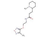 N-{2-[(4-methyl-1,2,5-oxadiazol-3-yl)oxy]ethyl}-3-(1-methyl-2-piperidinyl)propanamide