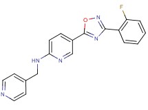 5-[3-(2-fluorophenyl)-1,2,4-oxadiazol-5-yl]-N-(4-pyridinylmethyl)-2-pyridinamine