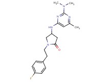 4-{[2-(dimethylamino)-6-methylpyrimidin-4-yl]amino}-1-[2-(4-fluorophenyl)ethyl]pyrrolidin-2-one