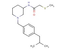 N-[1-(4-isobutylbenzyl)-3-piperidinyl]-2-(methylthio)acetamide