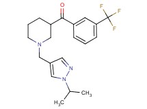 {1-[(1-isopropyl-1H-pyrazol-4-yl)methyl]-3-piperidinyl}[3-(trifluoromethyl)phenyl]methanone