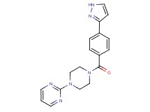 2-{4-[4-(1H-pyrazol-3-yl)benzoyl]piperazin-1-yl}pyrimidine