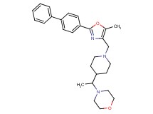 4-[1-(1-{[2-(4-biphenylyl)-5-methyl-1,3-oxazol-4-yl]methyl}-4-piperidinyl)ethyl]morpholine