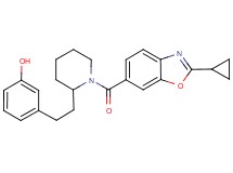 3-(2-{1-[(2-cyclopropyl-1,3-benzoxazol-6-yl)carbonyl]-2-piperidinyl}ethyl)phenol