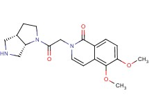 2-{2-[rel-(3aS,6aS)-hexahydropyrrolo[3,4-b]pyrrol-1(2H)-yl]-2-oxoethyl}-5,6-dimethoxy-1(2H)-isoquinolinone hydrochloride