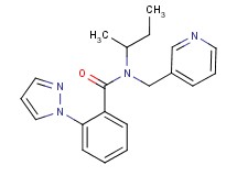N-(sec-butyl)-2-(1H-pyrazol-1-yl)-N-(pyridin-3-ylmethyl)benzamide