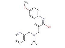 3-{[cyclopropyl(2-pyridinylmethyl)amino]methyl}-6-methoxy-2-quinolinol