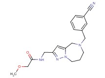N-{[5-(3-cyanobenzyl)-5,6,7,8-tetrahydro-4H-pyrazolo[1,5-a][1,4]diazepin-2-yl]methyl}-2-methoxyacetamide