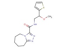 N-[2-methoxy-2-(2-thienyl)ethyl]-6,7,8,9-tetrahydro-5H-[1,2,4]triazolo[4,3-a]azepine-3-carboxamide