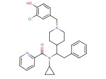 N-{1-[1-(3-chloro-4-hydroxybenzyl)-4-piperidinyl]-2-phenylethyl}-N-cyclopropyl-2-pyridinecarboxamide