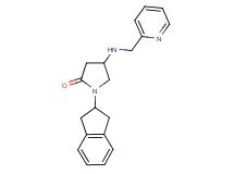 1-(2,3-dihydro-1H-inden-2-yl)-4-[(2-pyridinylmethyl)amino]-2-pyrrolidinone