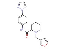 1-(3-furylmethyl)-N-[4-(1H-pyrazol-1-yl)phenyl]-2-piperidinecarboxamide