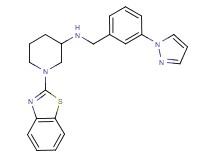 1-(1,3-benzothiazol-2-yl)-N-[3-(1H-pyrazol-1-yl)benzyl]-3-piperidinamine