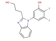 2,3-difluoro-5-[2-(3-hydroxypropyl)-1H-benzimidazol-1-yl]phenol