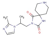 3-[2-(2-methyl-1H-imidazol-1-yl)propyl]-1,3,8-triazaspiro[4.5]decane-2,4-dione