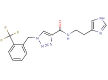 N-[2-(1H-imidazol-4-yl)ethyl]-1-[2-(trifluoromethyl)benzyl]-1H-1,2,3-triazole-4-carboxamide