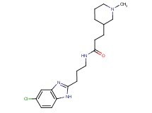 N-[3-(5-chloro-1H-benzimidazol-2-yl)propyl]-3-(1-methyl-3-piperidinyl)propanamide