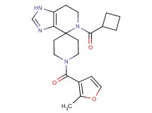 5-(cyclobutylcarbonyl)-1'-(2-methyl-3-furoyl)-1,5,6,7-tetrahydrospiro[imidazo[4,5-c]pyridine-4,4'-piperidine]