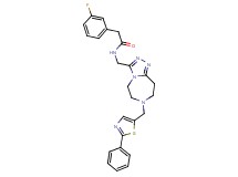 2-(3-fluorophenyl)-N-({7-[(2-phenyl-1,3-thiazol-5-yl)methyl]-6,7,8,9-tetrahydro-5H-[1,2,4]triazolo[4,3-d][1,4]diazepin-3-yl}methyl)acetamide