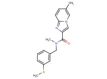 N,6-dimethyl-N-[3-(methylthio)benzyl]imidazo[1,2-a]pyridine-2-carboxamide