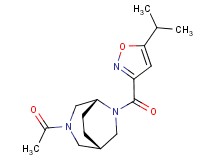 (1S*,5R*)-3-acetyl-6-[(5-isopropylisoxazol-3-yl)carbonyl]-3,6-diazabicyclo[3.2.2]nonane