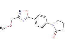 1-{4-[3-(methoxymethyl)-1,2,4-oxadiazol-5-yl]phenyl}-2-pyrrolidinone