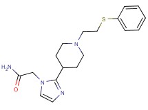 2-(2-{1-[2-(phenylthio)ethyl]-4-piperidinyl}-1H-imidazol-1-yl)acetamide