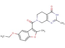 7-[(5-ethoxy-2-methyl-1-benzofuran-3-yl)carbonyl]-2-methyl-5,6,7,8-tetrahydropyrido[3,4-d]pyrimidin-4(3H)-one