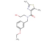 N-(3-ethoxybenzyl)-N-(2-hydroxyethyl)-2,5-dimethyl-1,3-thiazole-4-carboxamide