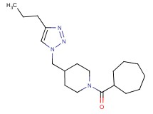 1-(cycloheptylcarbonyl)-4-[(4-propyl-1H-1,2,3-triazol-1-yl)methyl]piperidine