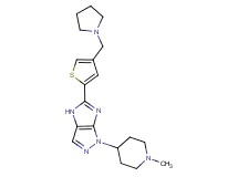 1-(1-methyl-4-piperidinyl)-5-[4-(1-pyrrolidinylmethyl)-2-thienyl]-1,4-dihydroimidazo[4,5-c]pyrazole